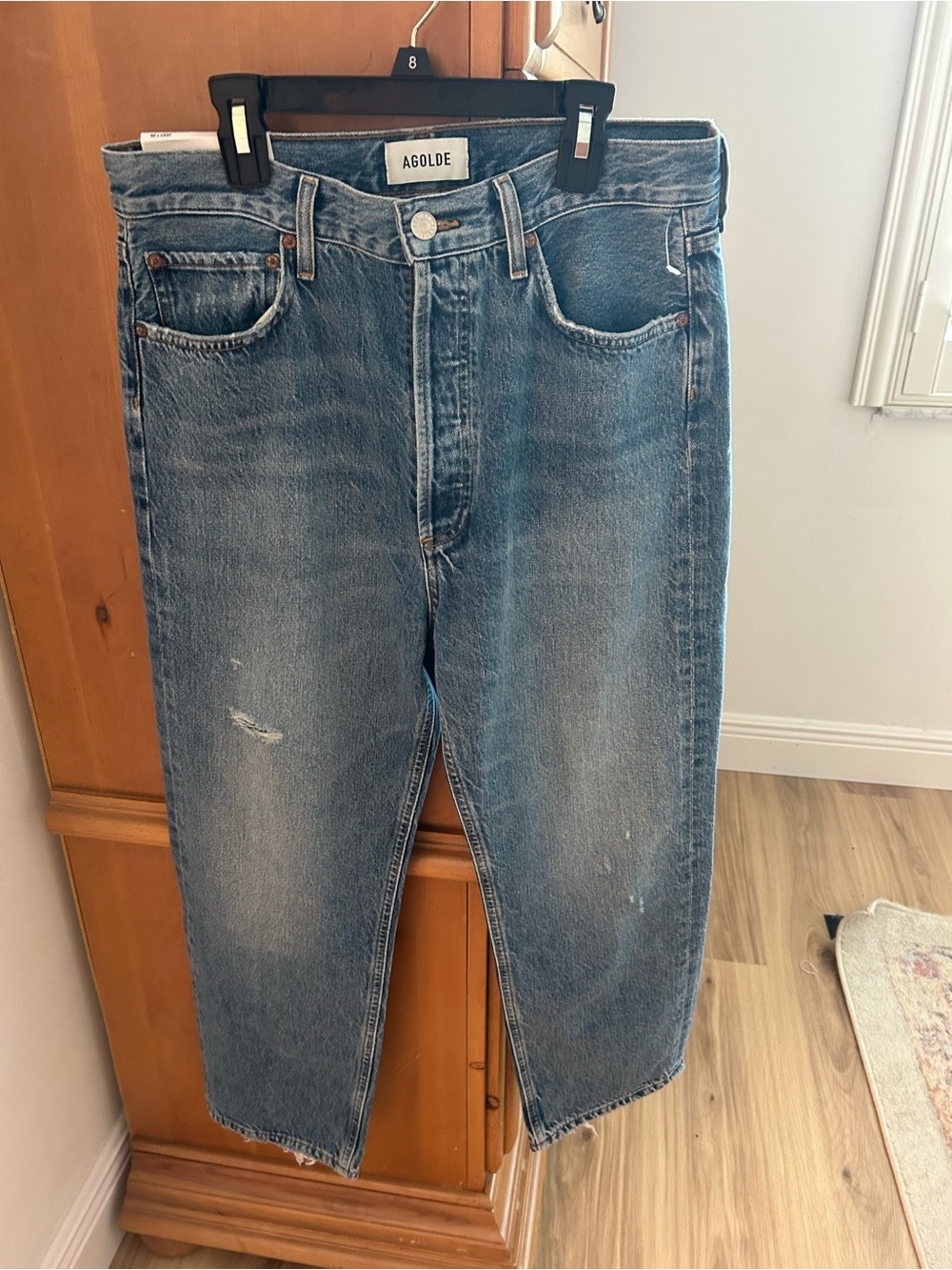 Agolde, 90s Crop Mid Rise Loose Straight, Shrine, 29
